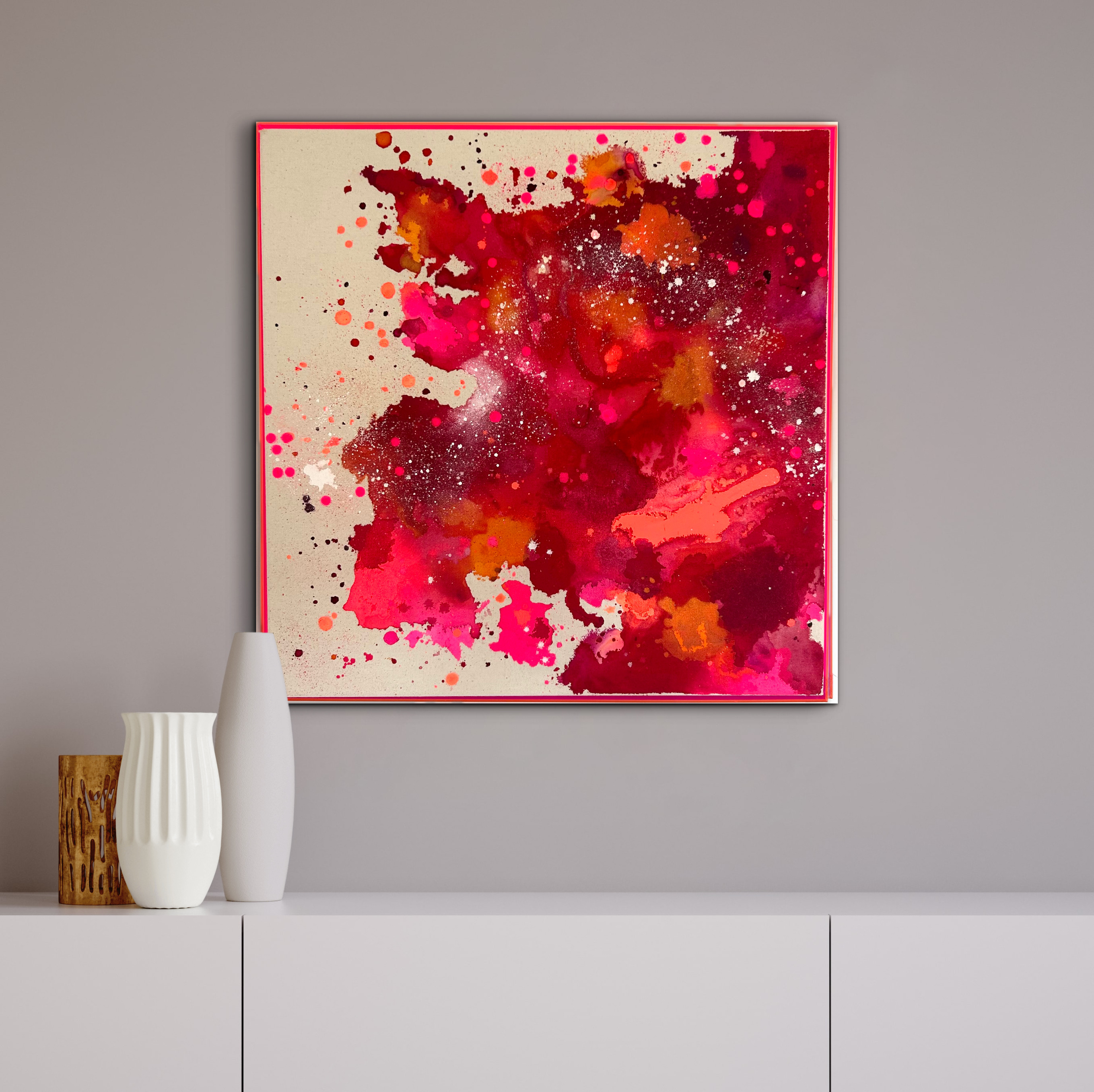 Eruption, 2025, Acryl auf roher Baumwollleinwand, Ansicht 7